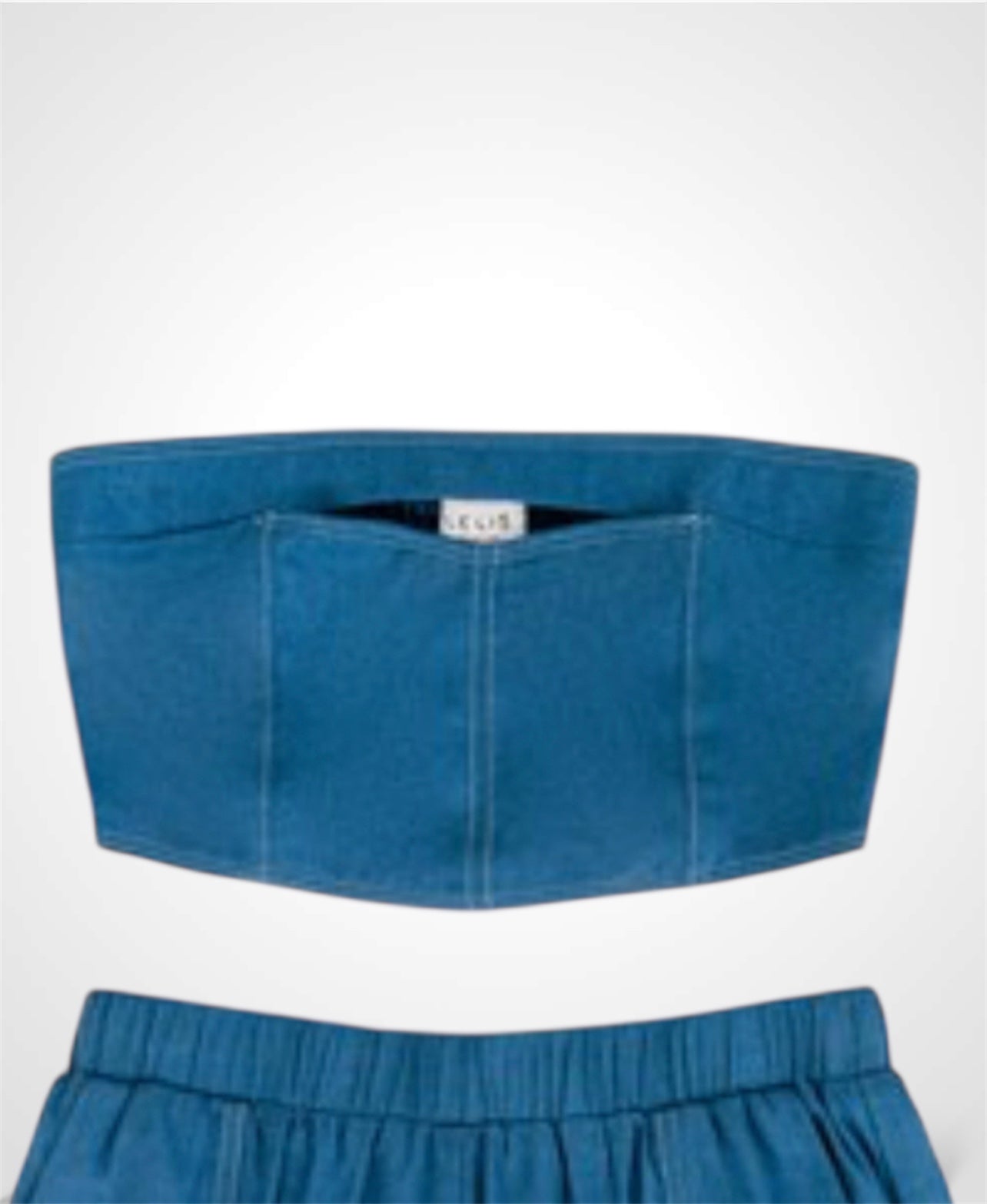 Denim Crop Top-1