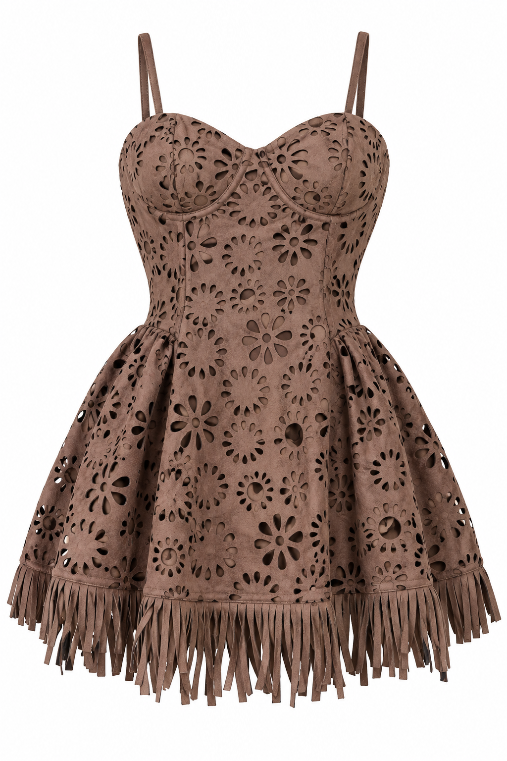 Sienna Fringe Mini Dress-4