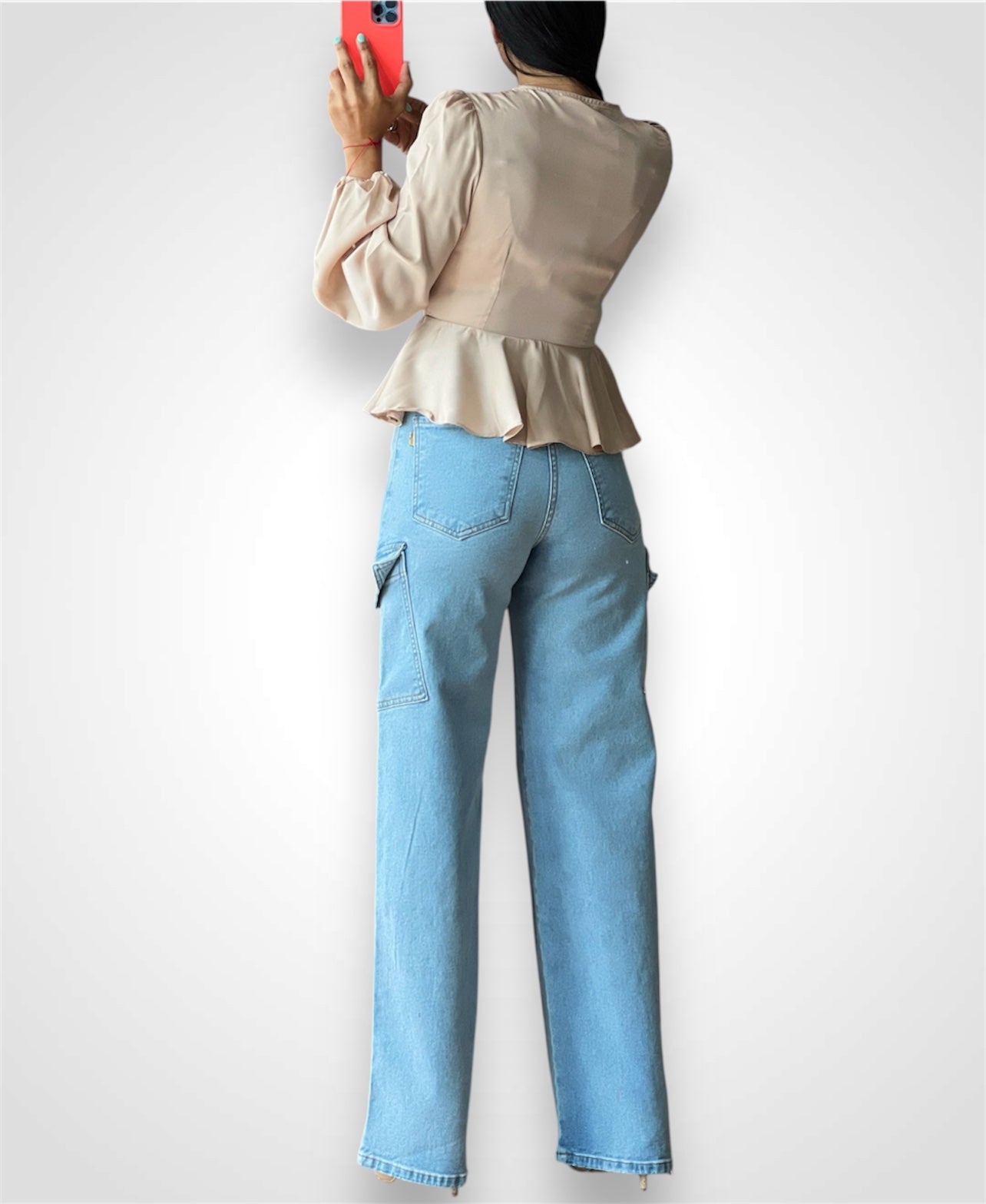 Taupe Silky Top•-3