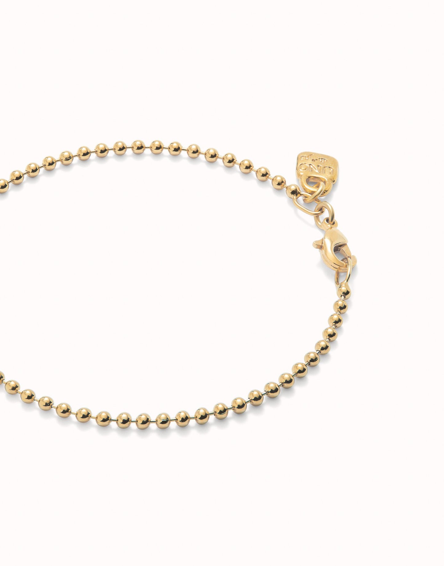 Uno de 50 18K gold-plated beads bracelet
