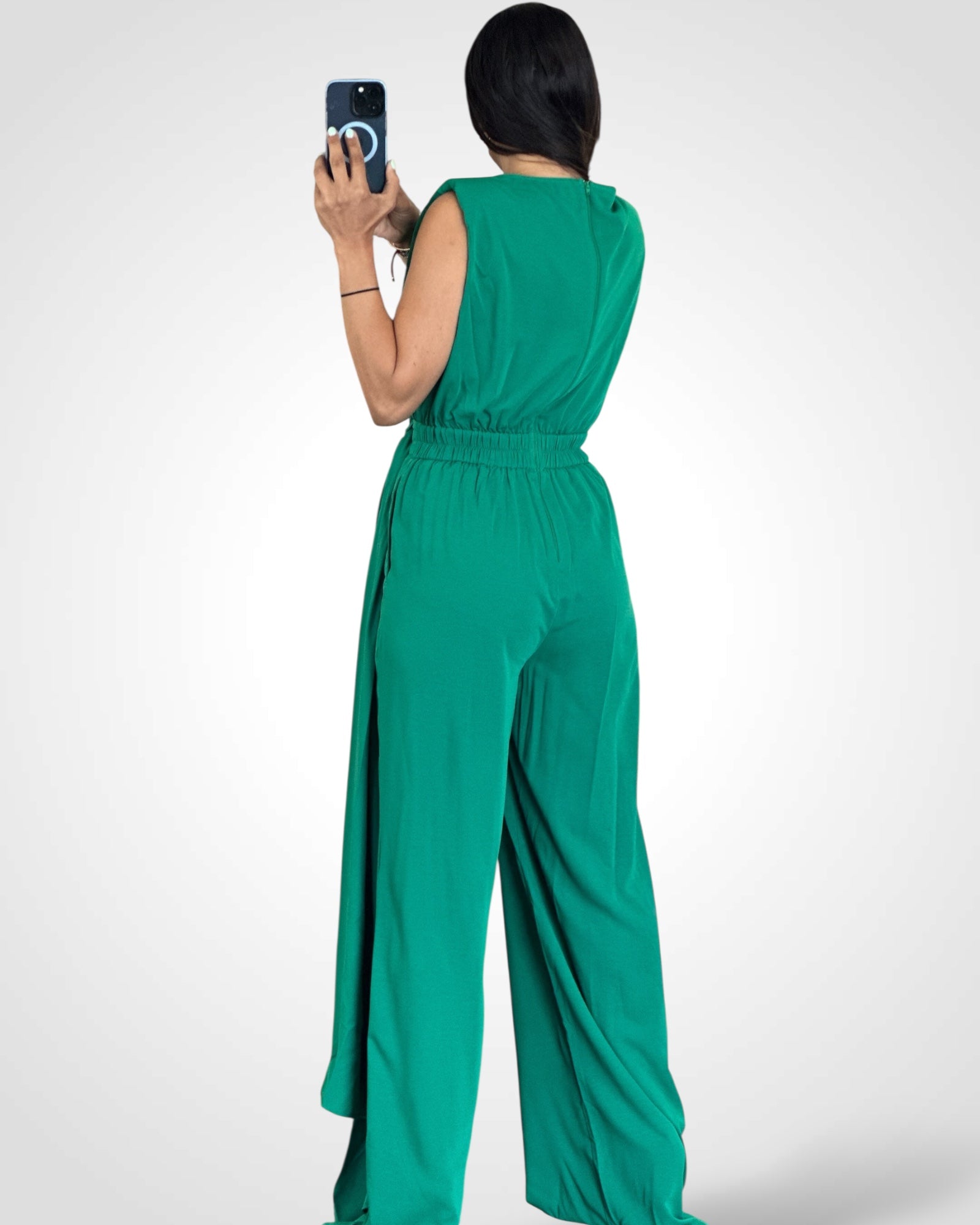 SJQ-SHOULDER DRAPE JUMPSUIT