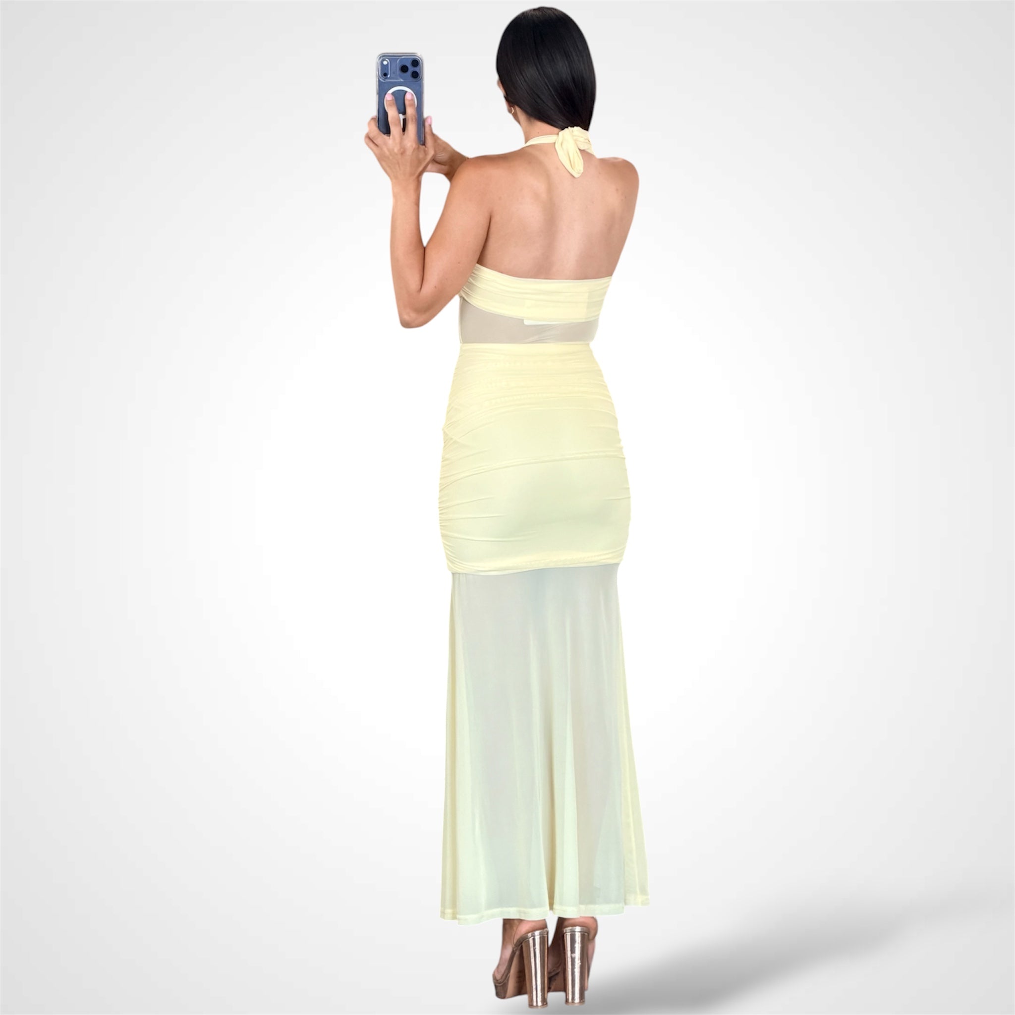 HALTER MESH MAXI DRESS-3