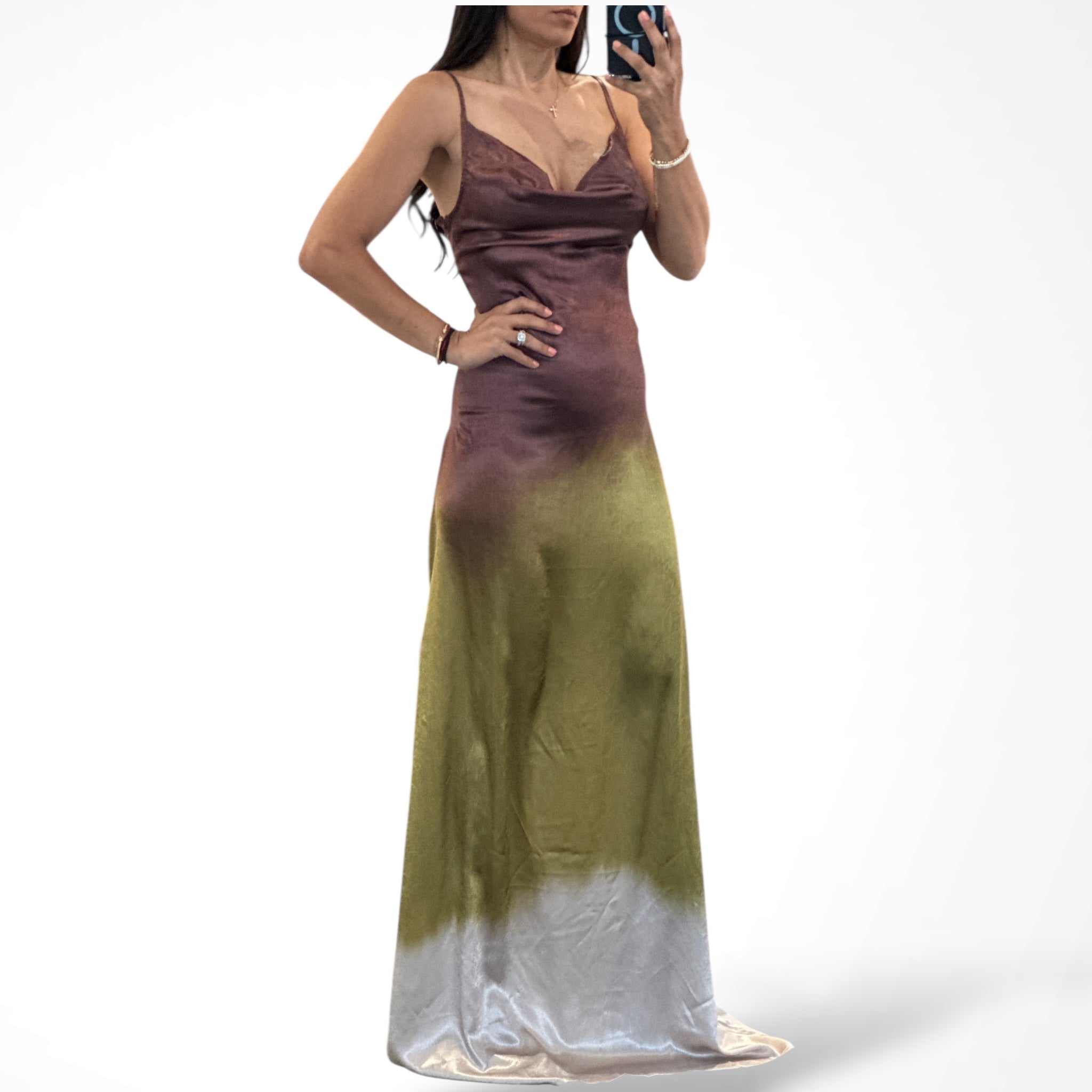 MULTI COLOR LONG DRESS•-1