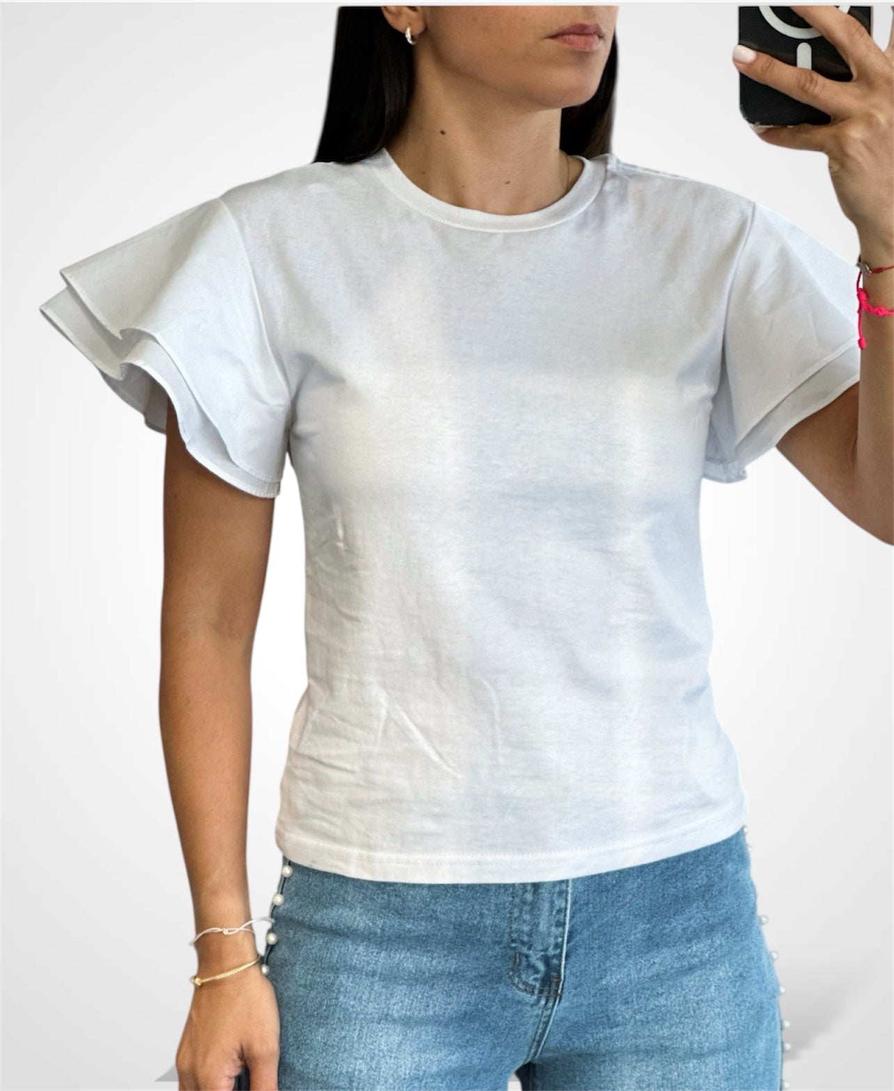 WHITE PHOEBE TOP•-1