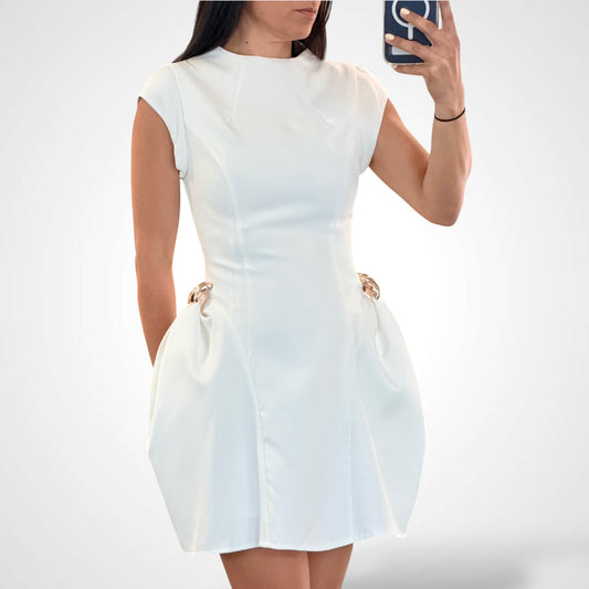 Round Neck Mini Dress