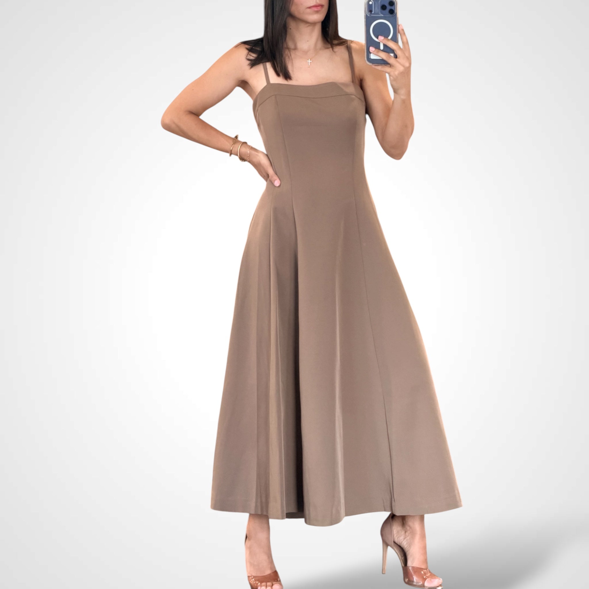 Solid Midi Dress-1