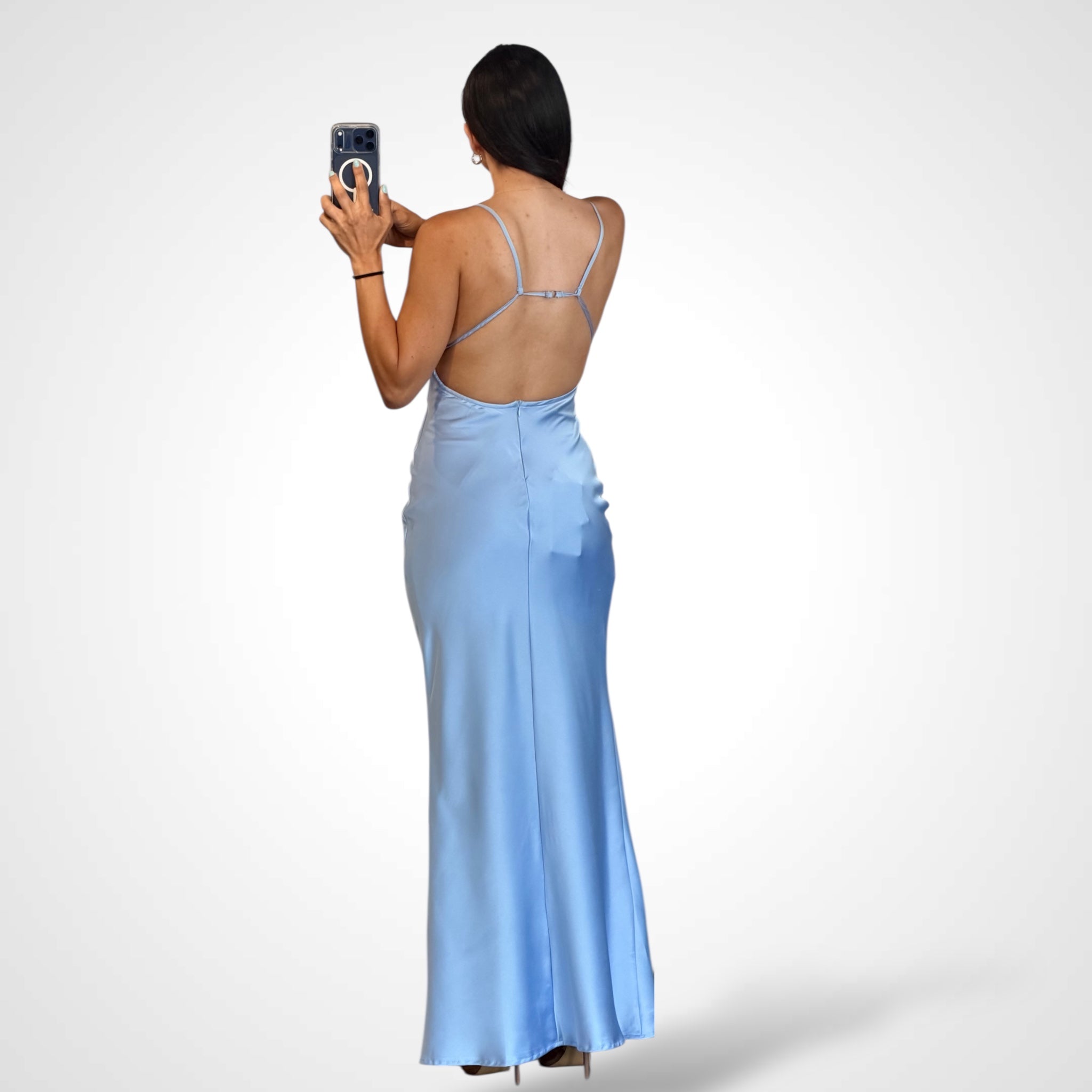Deep Sequin Maxi Dress•-3
