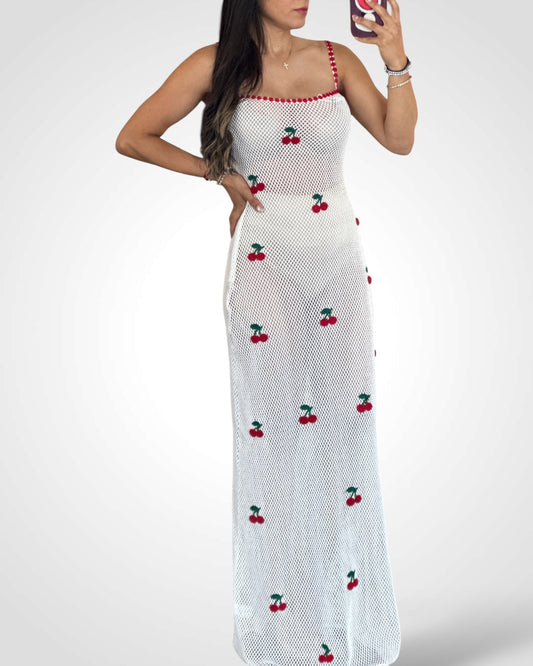 Whitecherry Crochet Maxi Dress