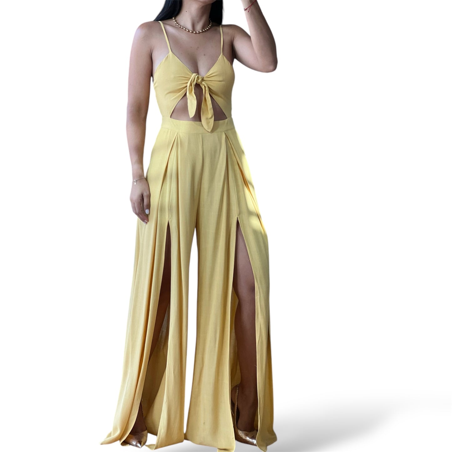 Front Tie Jumpsuit