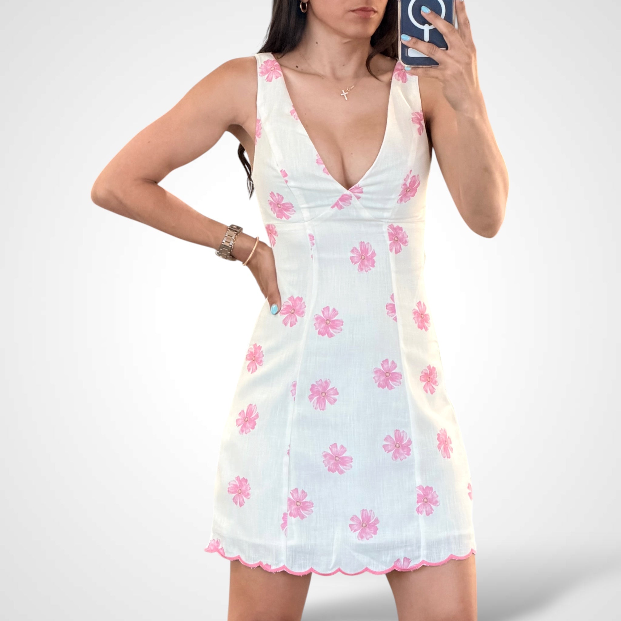 Pastel Floral Mini Dress