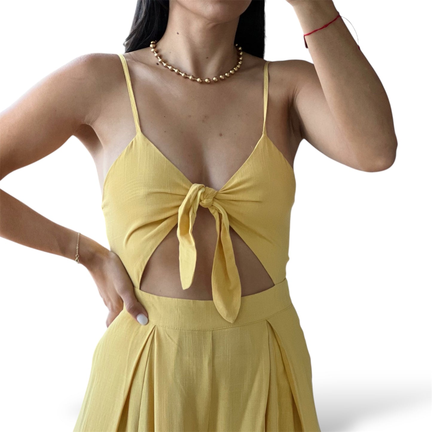 Front Tie Jumpsuit