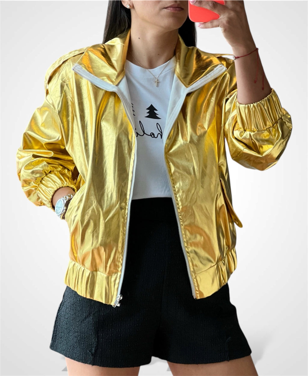 Glitter Bomber Jacket
