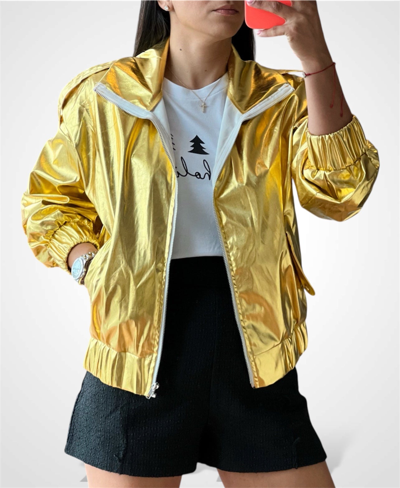 Glitter Bomber Jacket