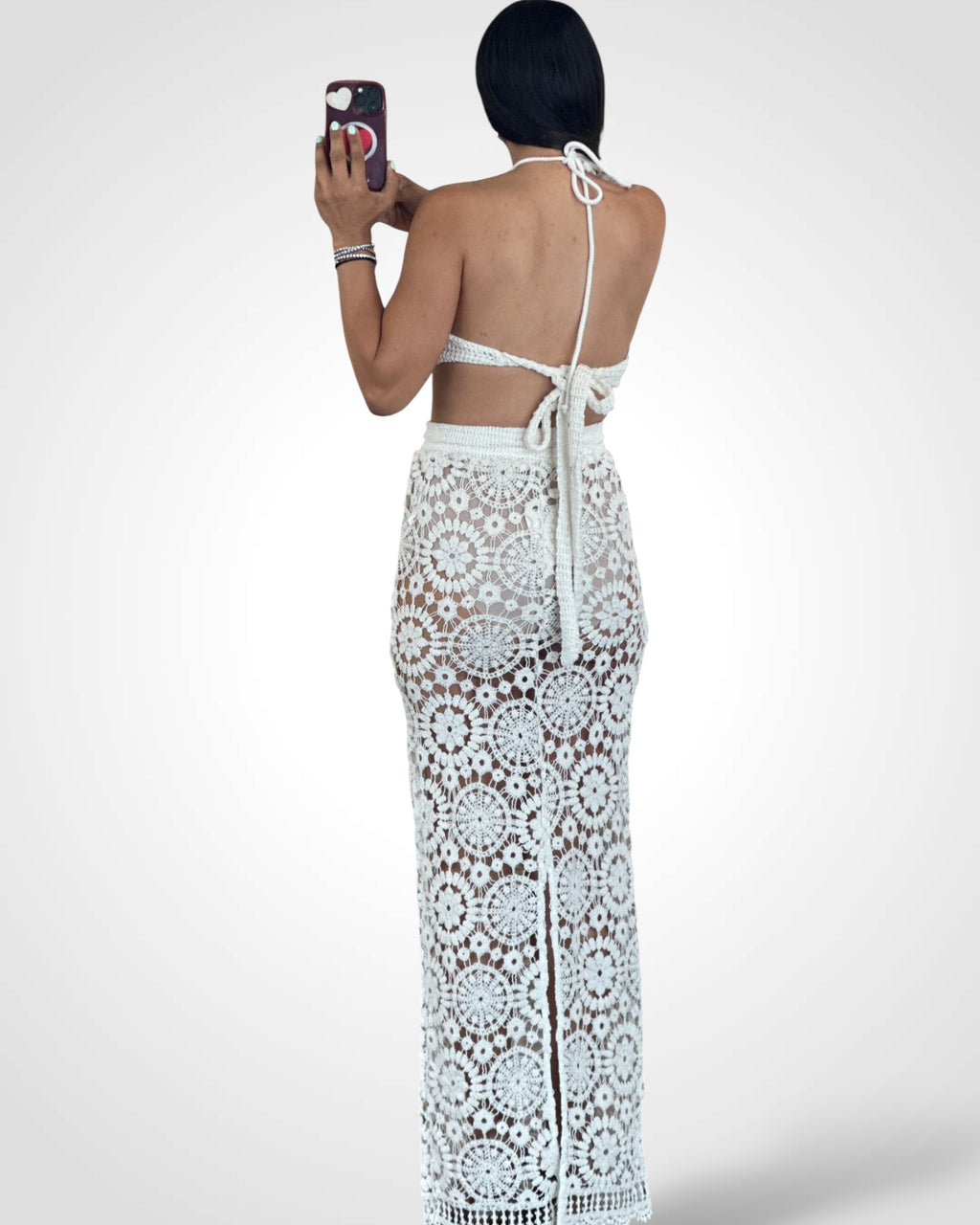 FLOWERS DETAILS CROCHET SET