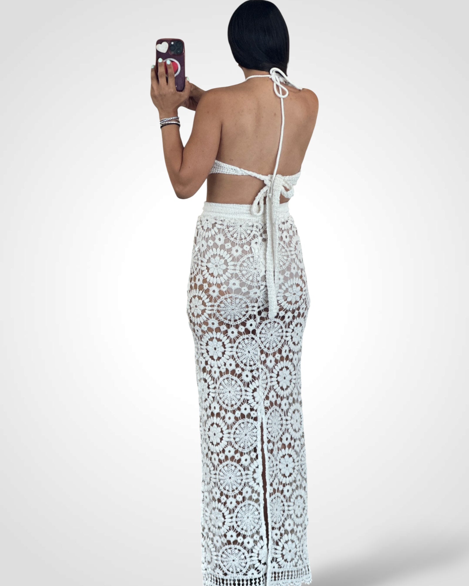 FLOWERS DETAILS CROCHET SET