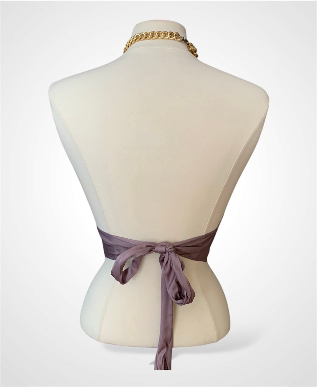Purple Dove Chain Satin Top