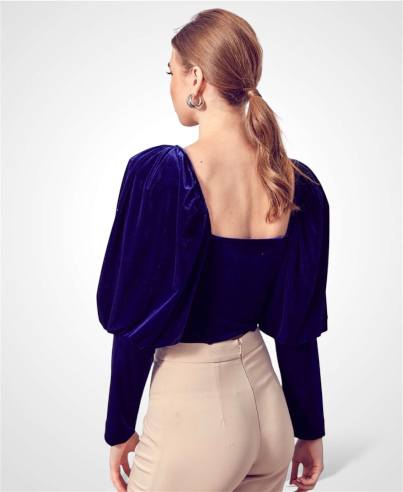 Blue Velvet Top