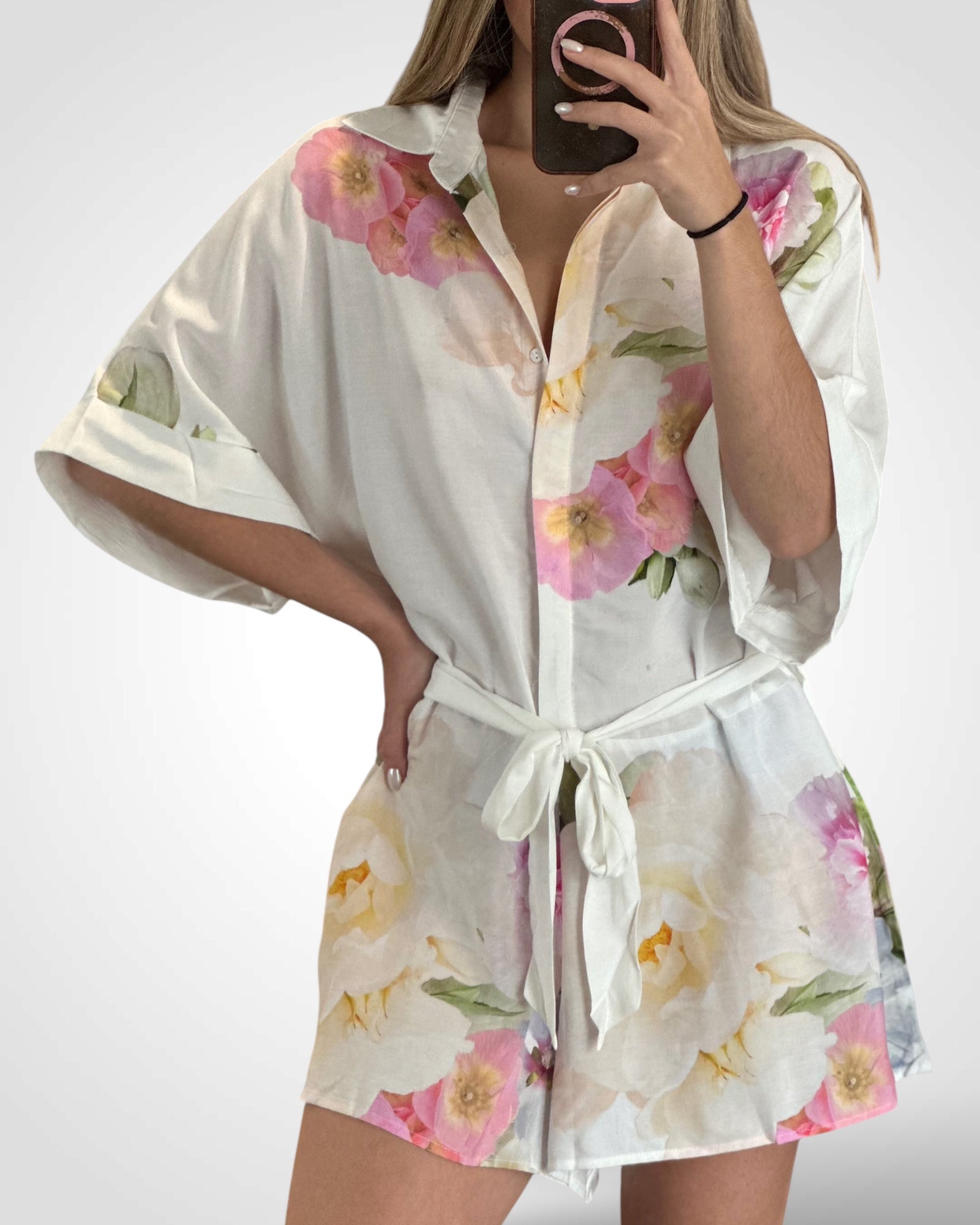 Vivian Floral Romper•
