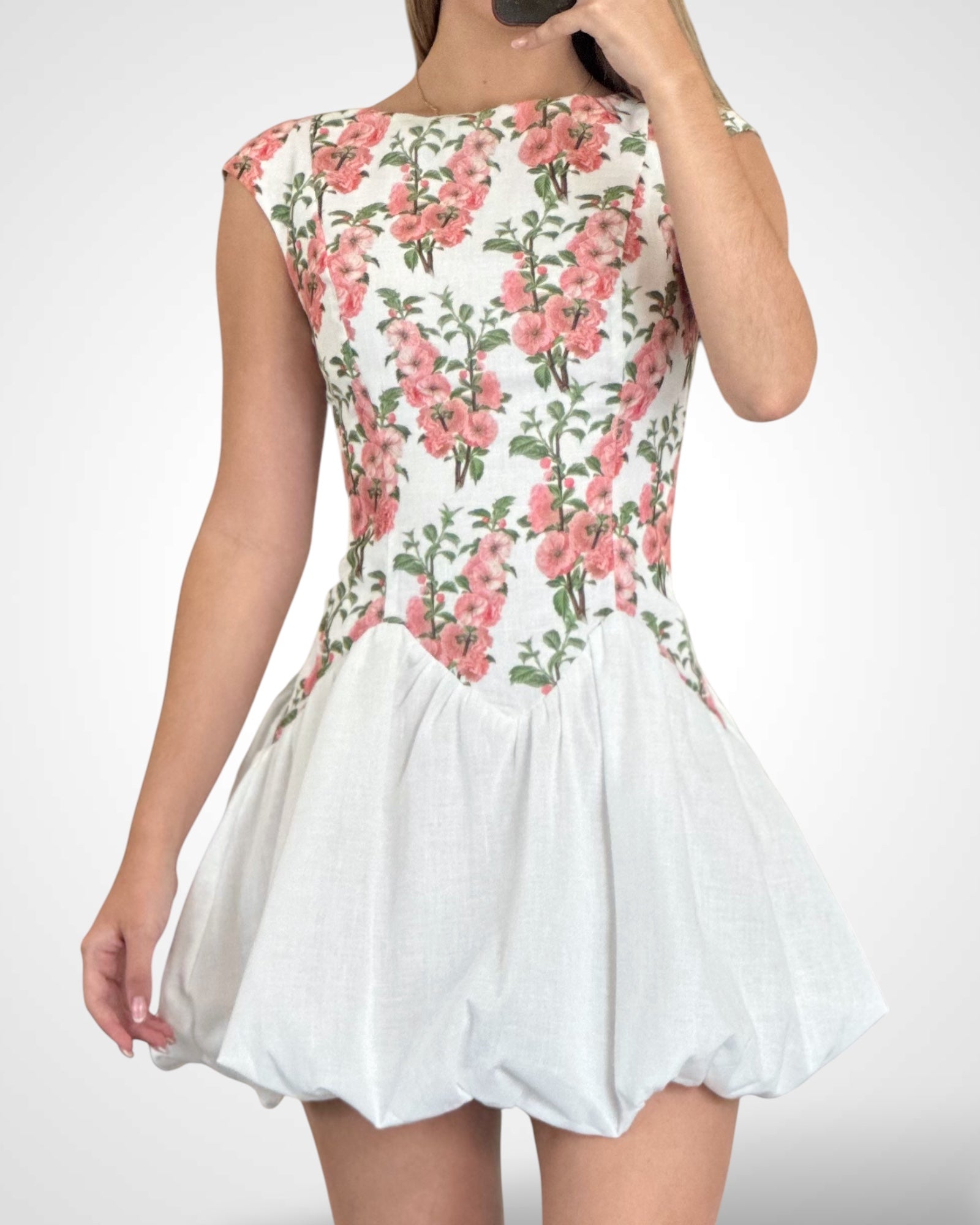 PICNIC BUBBLE MINI DRESS