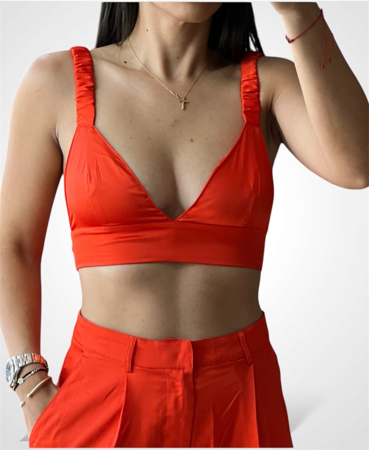 SATIN CAMI TOP•-1