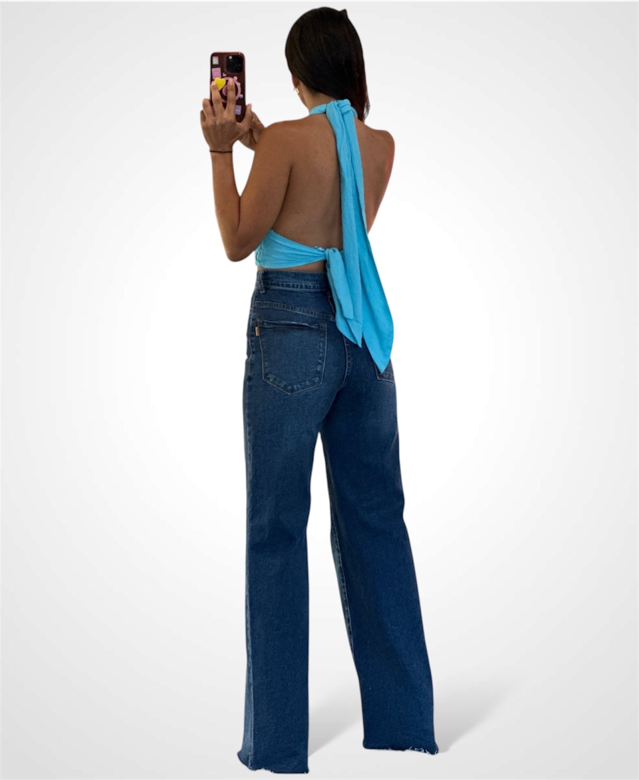 DEEP V-NECK CROP TOP