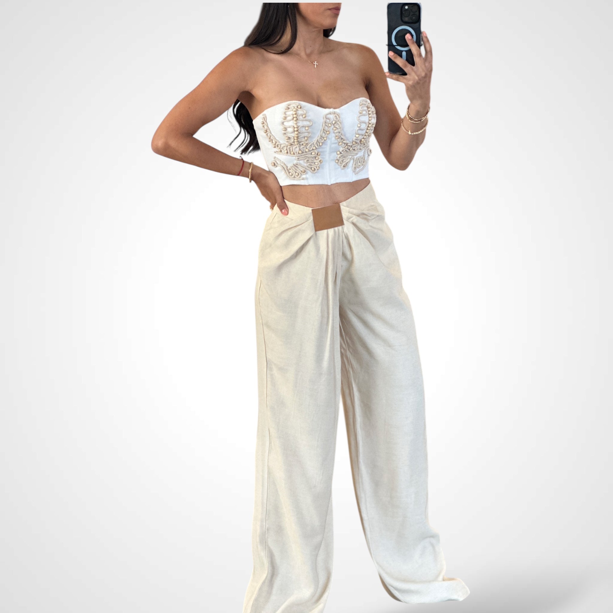 OATMEAL BOHO SET•