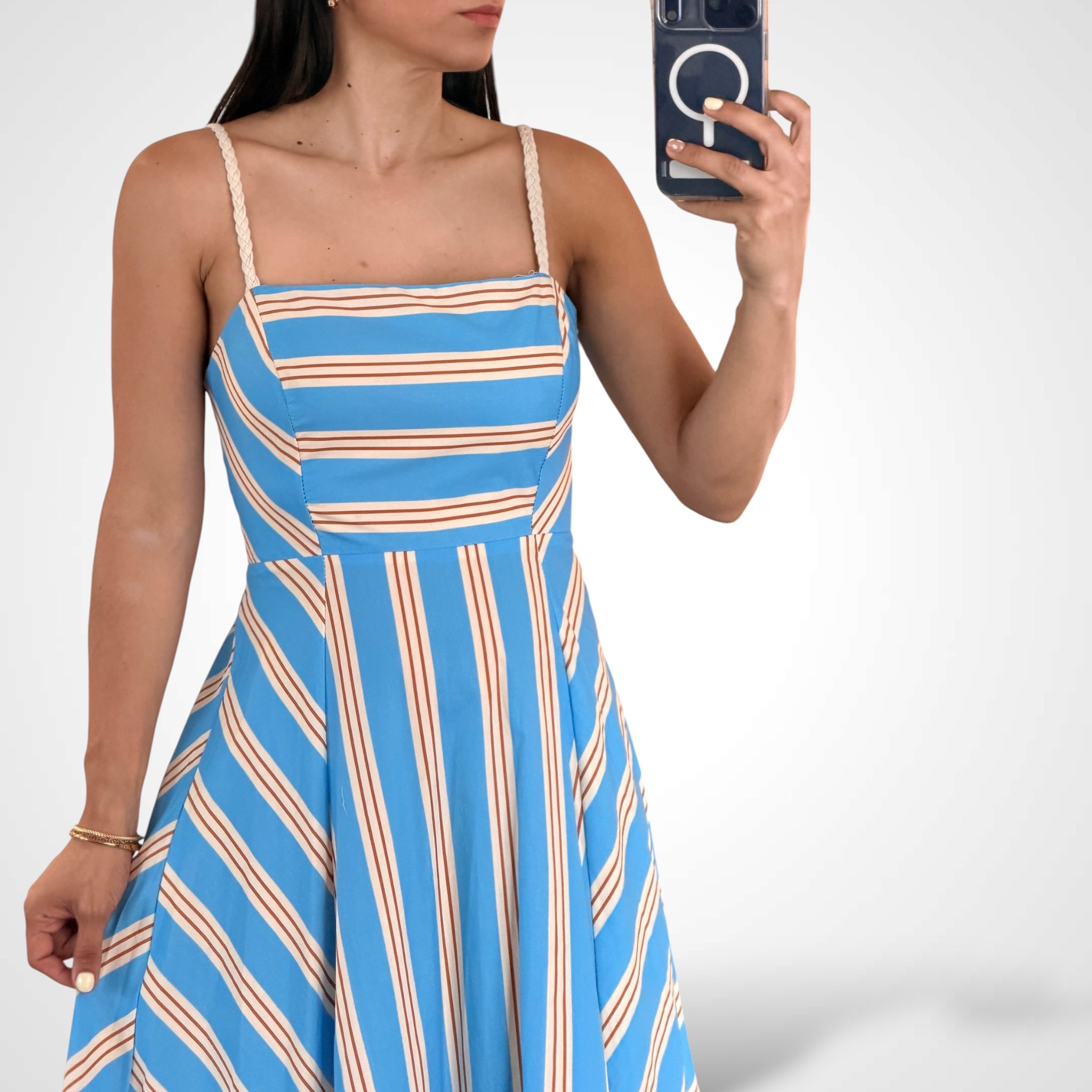 Printed Midi Dress•-2