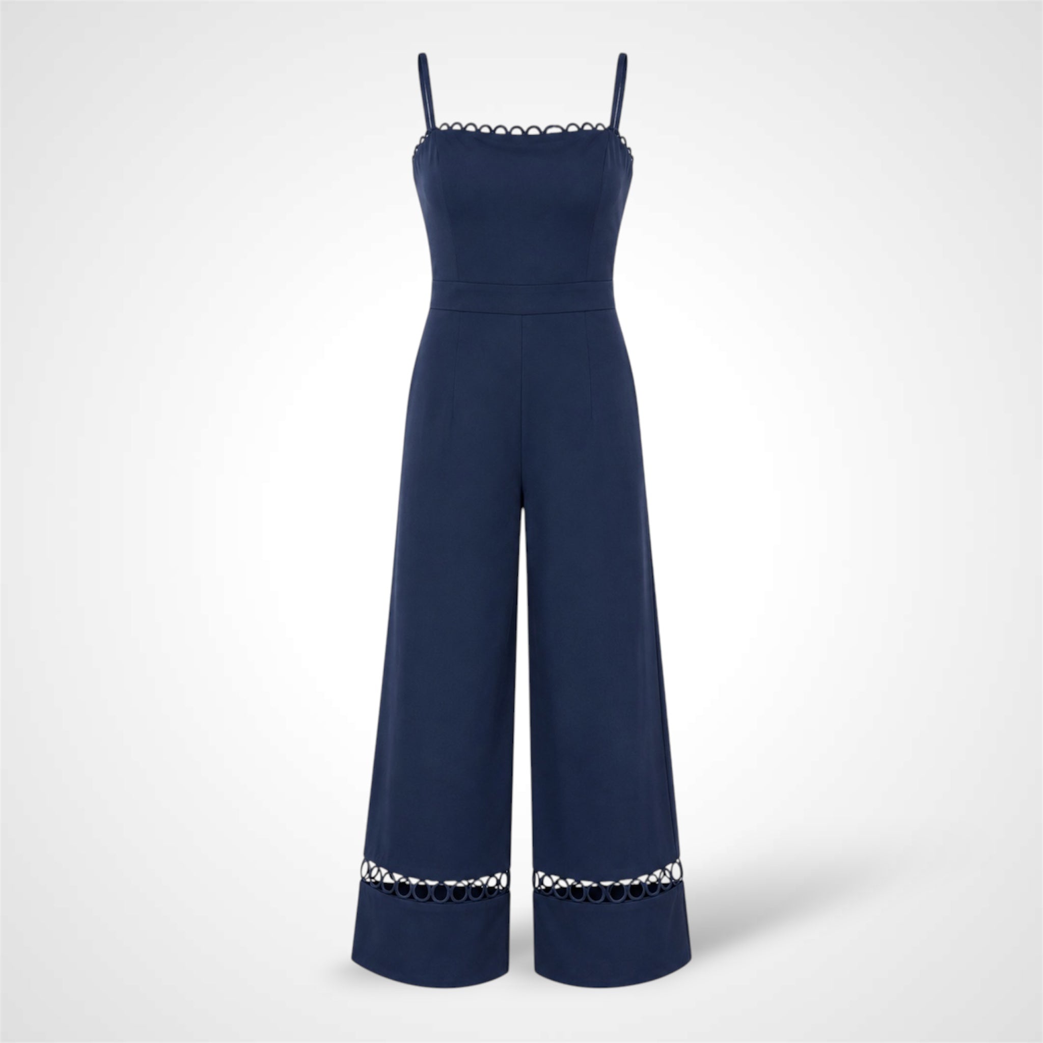 Solid Woven Jumpsuit-2
