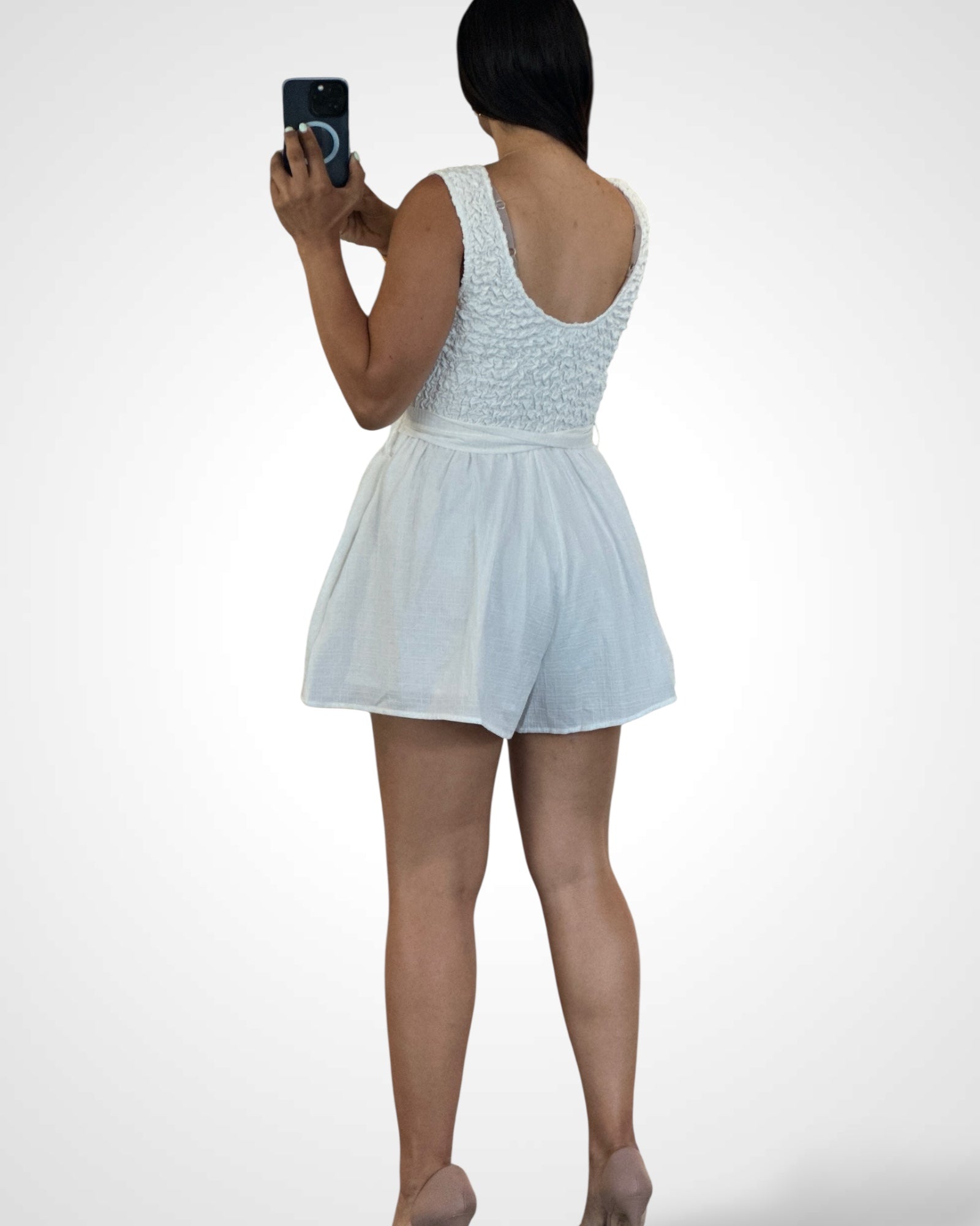 Smocking Top Romper•-3