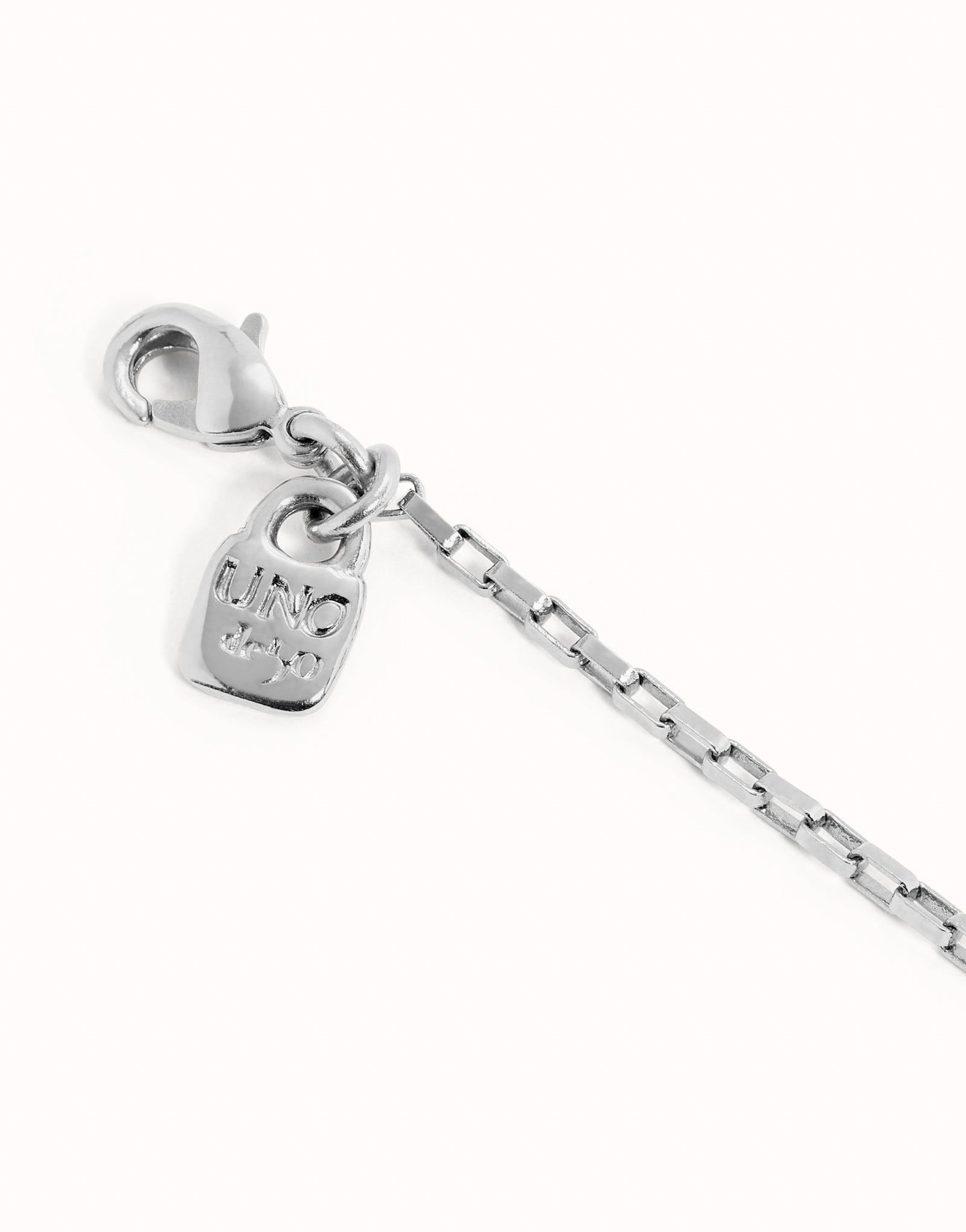 Uno de 50 Short sterling silver-plated link chain•-2