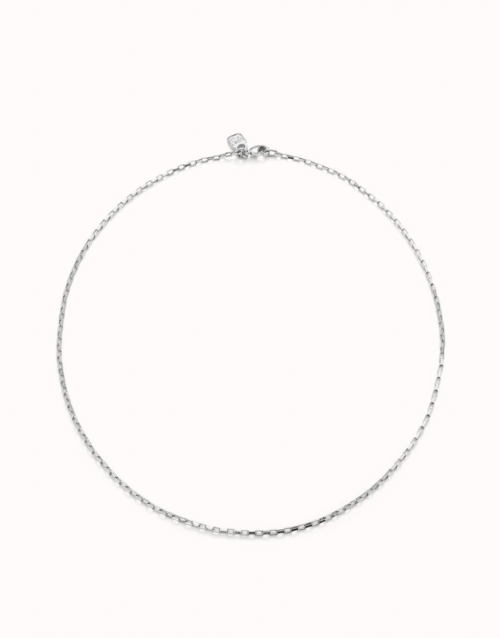 Uno de 50 Short sterling silver-plated link chain