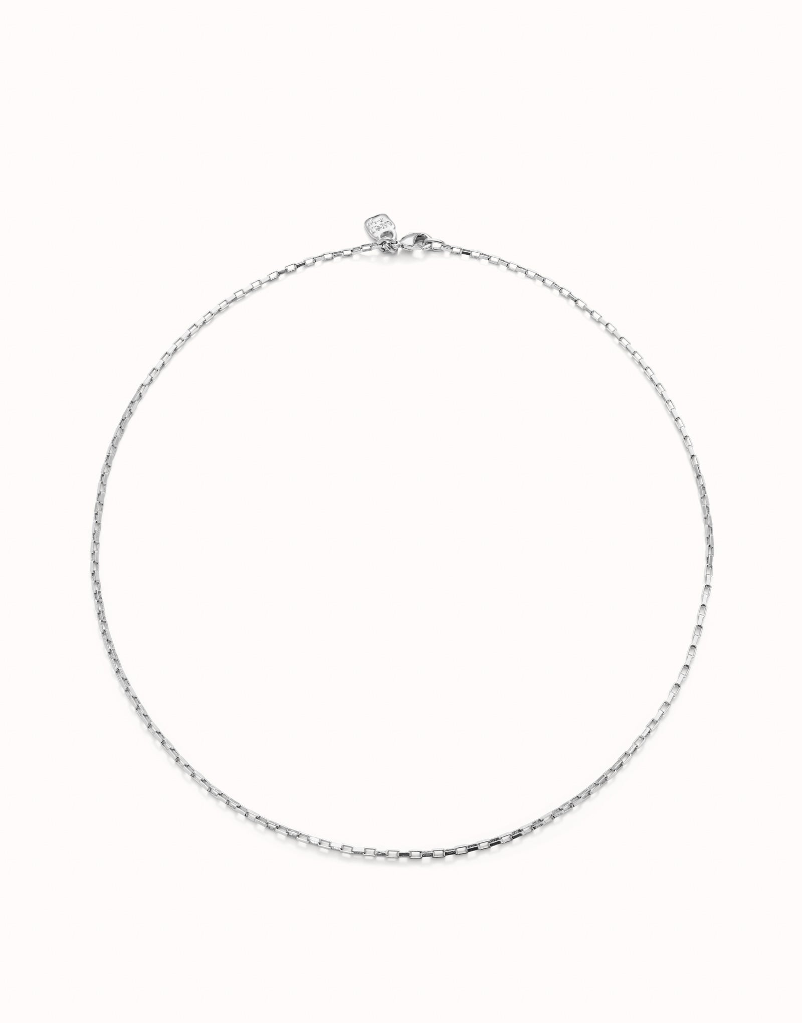 Uno de 50 Short sterling silver-plated link chain•-1