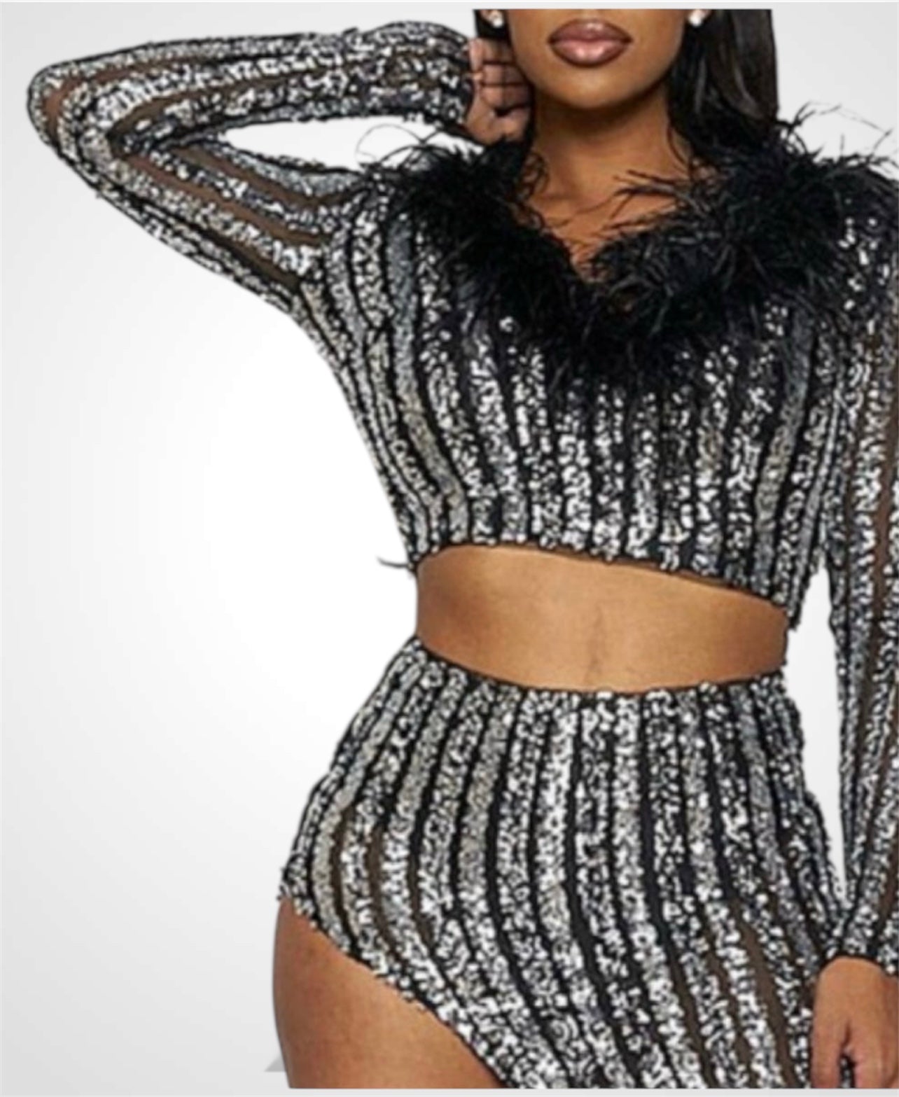 CROP TOP FEATHERS•-1