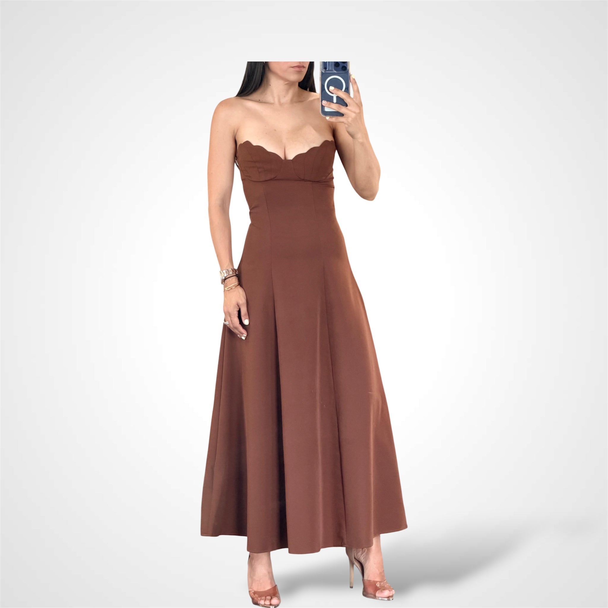 Strapless Rich Elegante Maxi Dress
