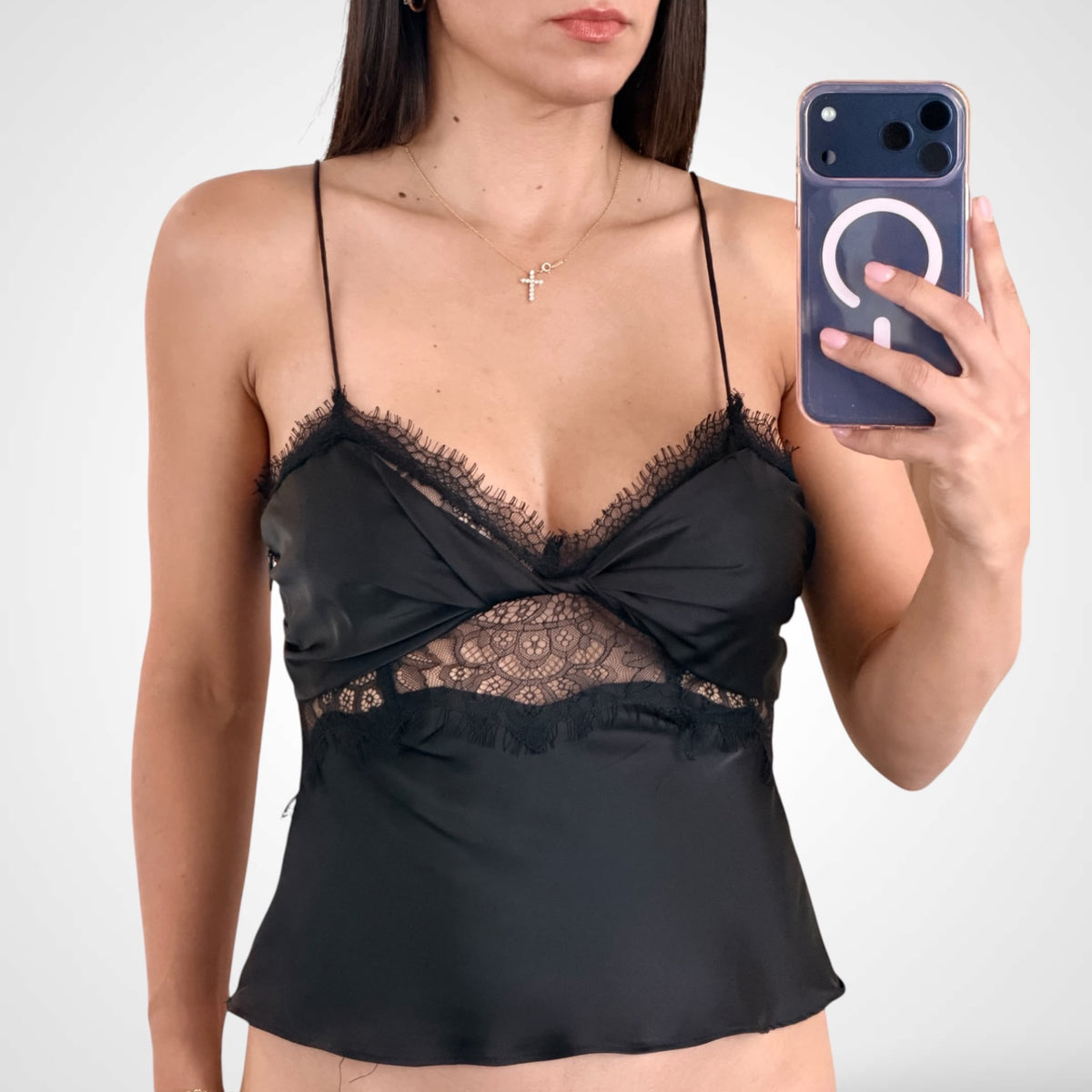 Elara Lace Trim Top-1