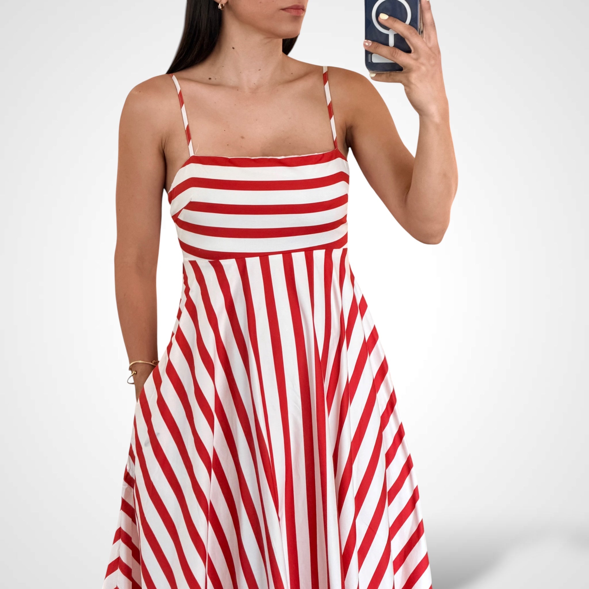 Printed Ankle Dress•-2