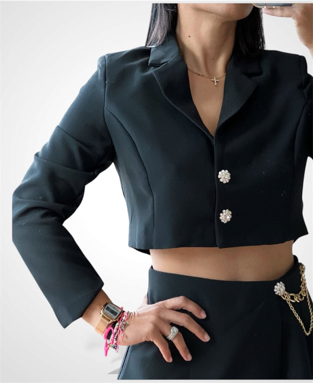 Black Short Blazer