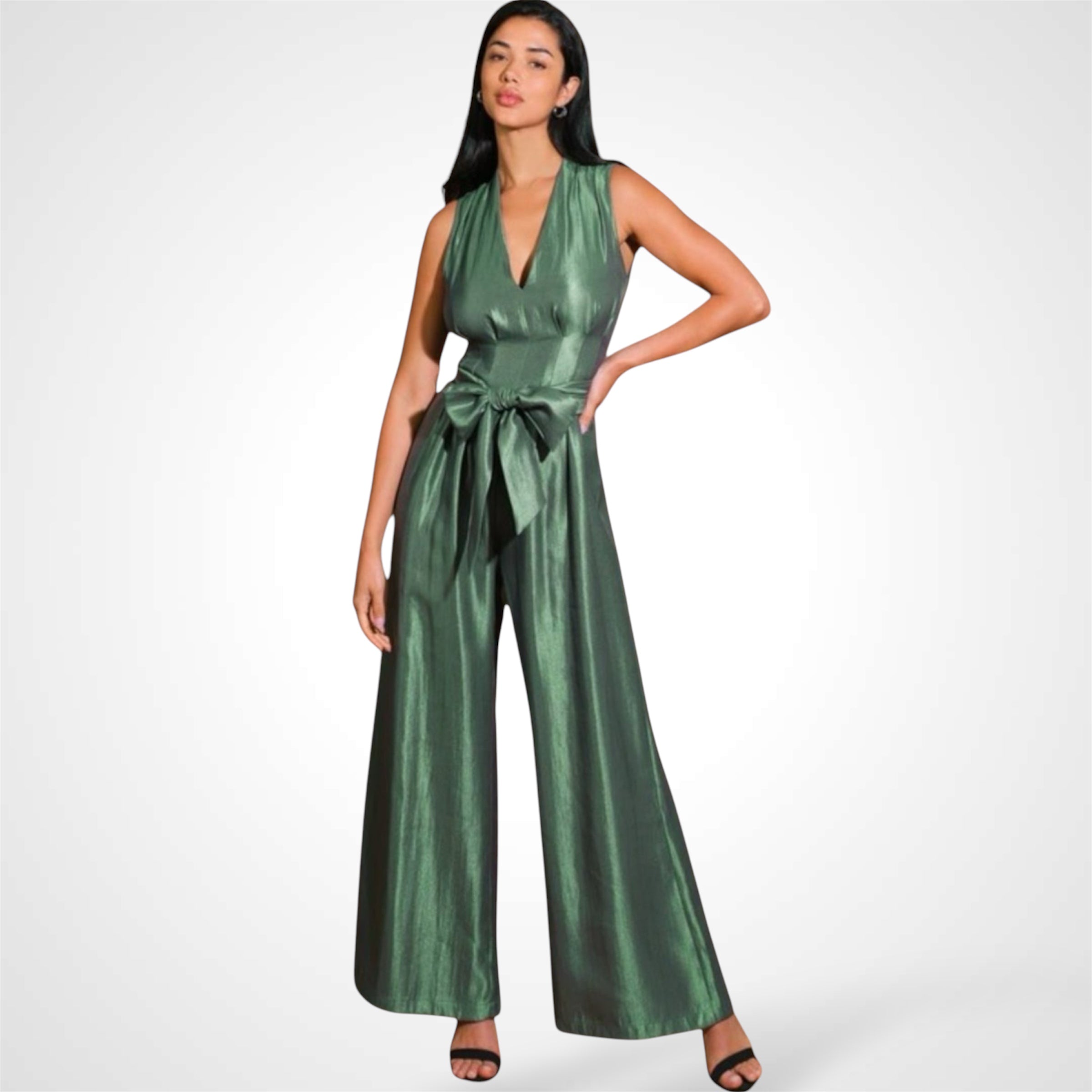 DEEP SAGE JUMPSUIT•-1