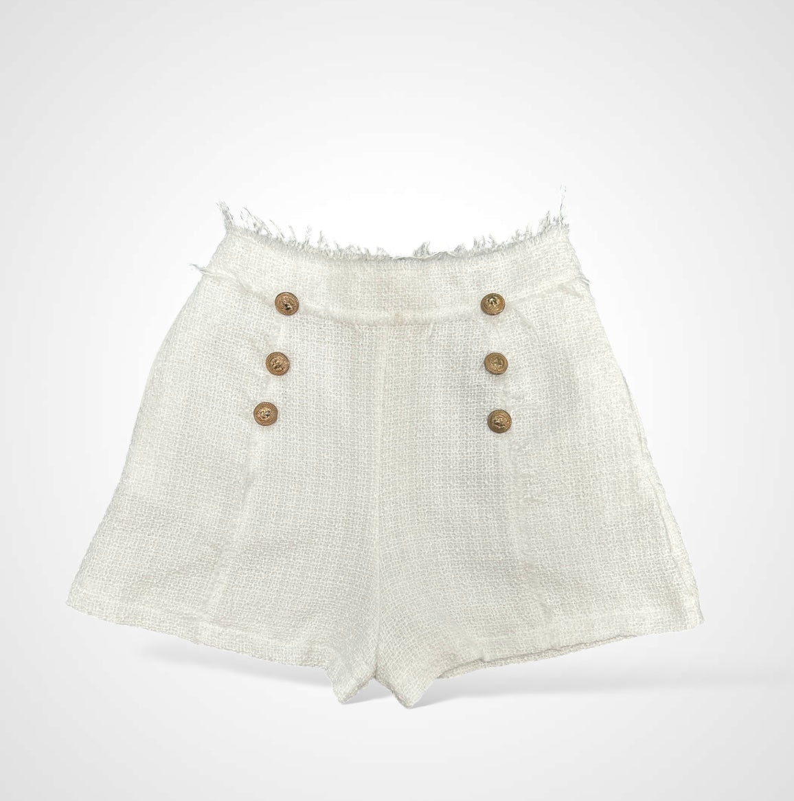 Button Linen Short•