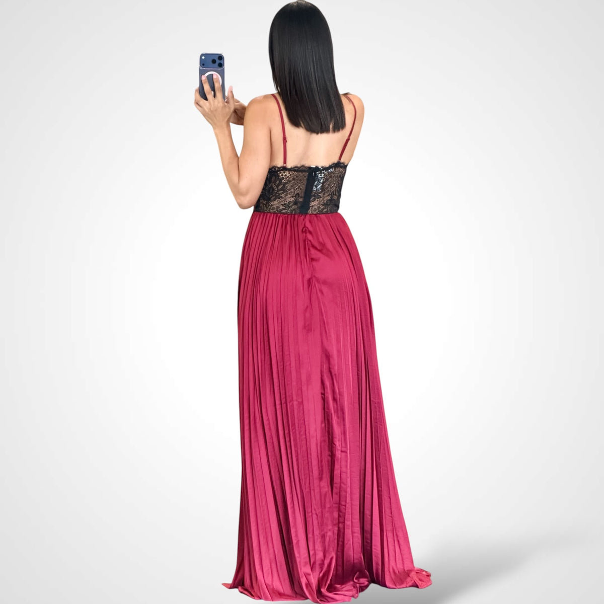 Scarlet Burgundy Maxi Dress-3