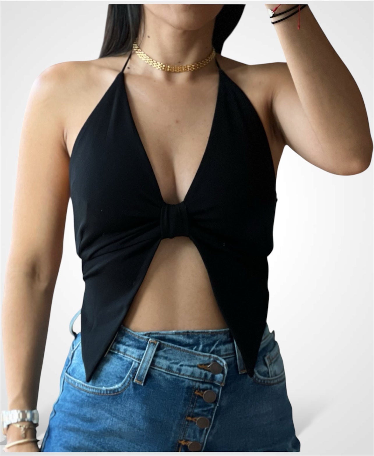 Butterfly Halter Top•-1