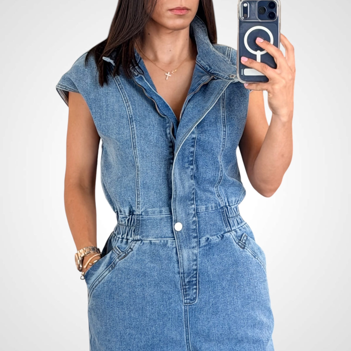 Dakota Denim Jumpsuit-3