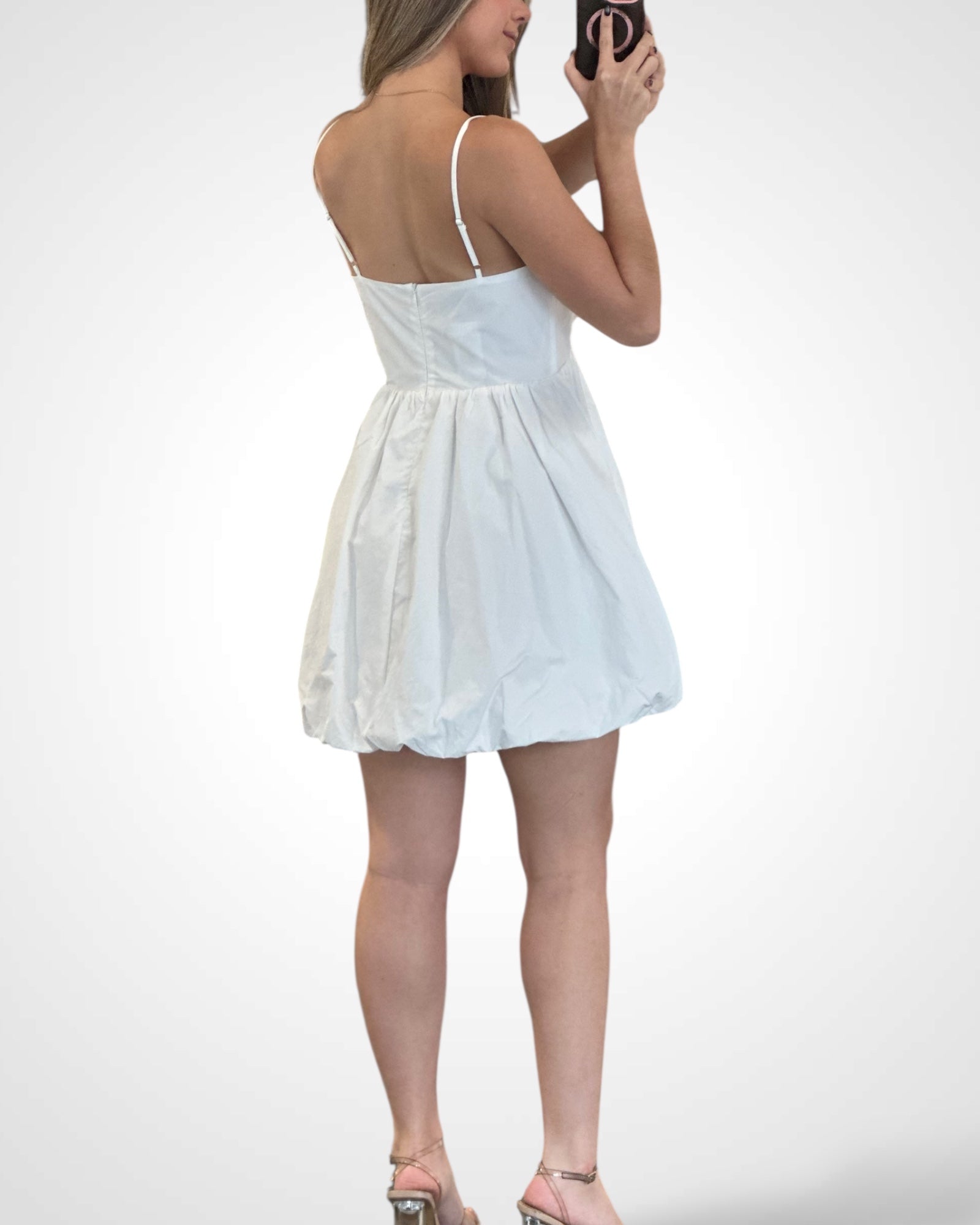 BUBBLE SKIRT MINI DRESS