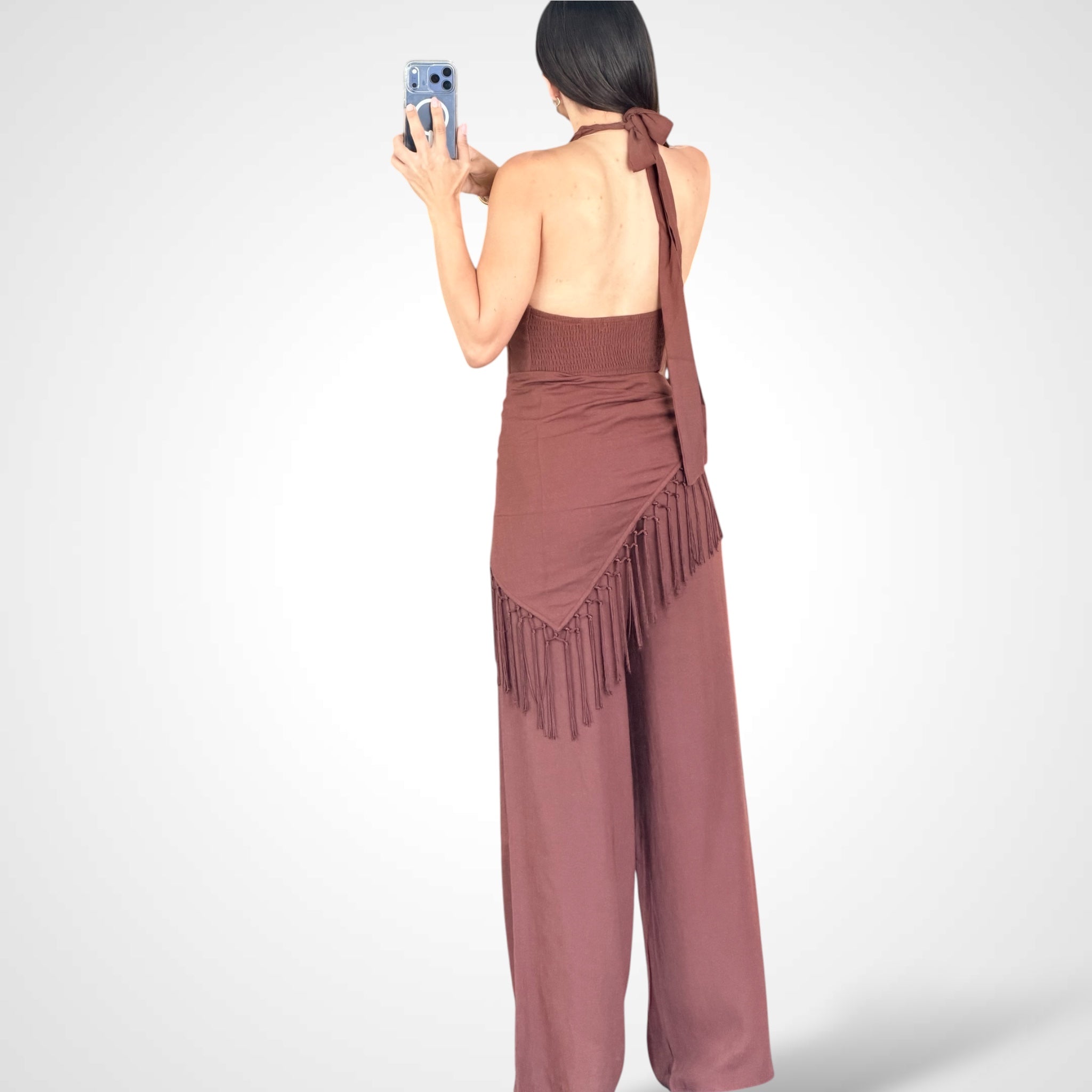 Fringe Wrap Three Piece Set-3