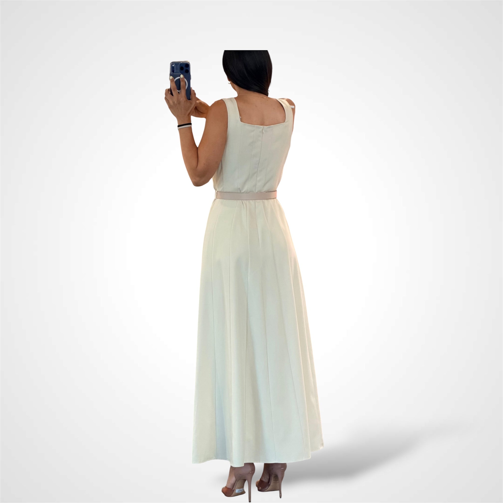 Beige Maxi Dress-3