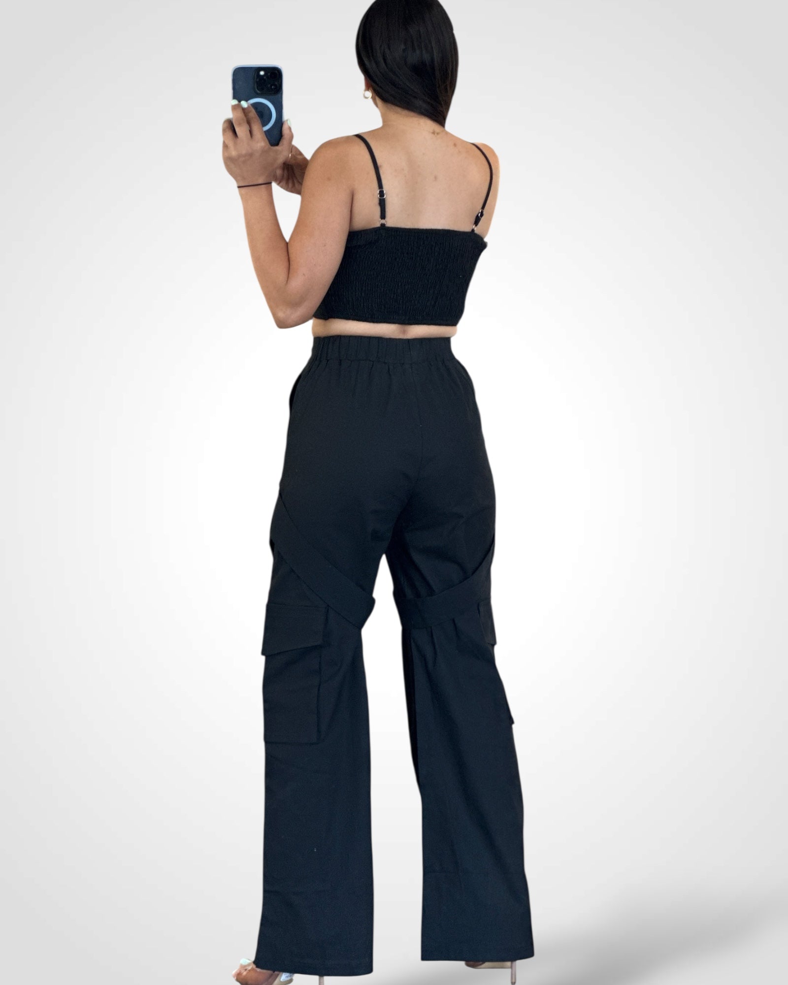 LONG PANTS BLACK SET•-3