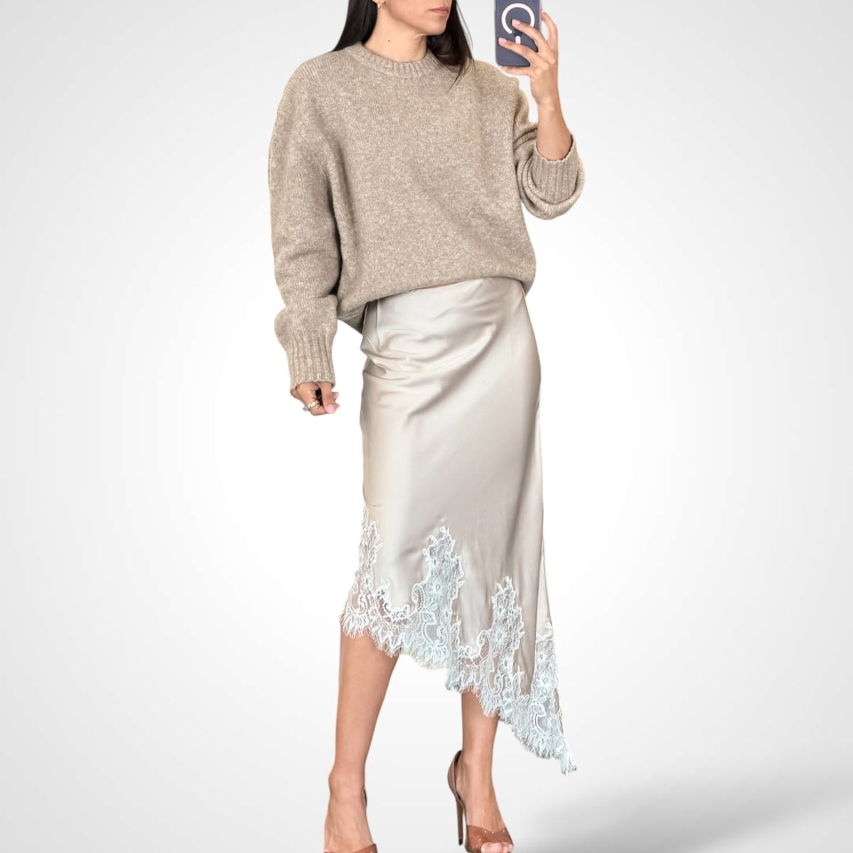 Sienna Asymmetrical Midi Skirt-3