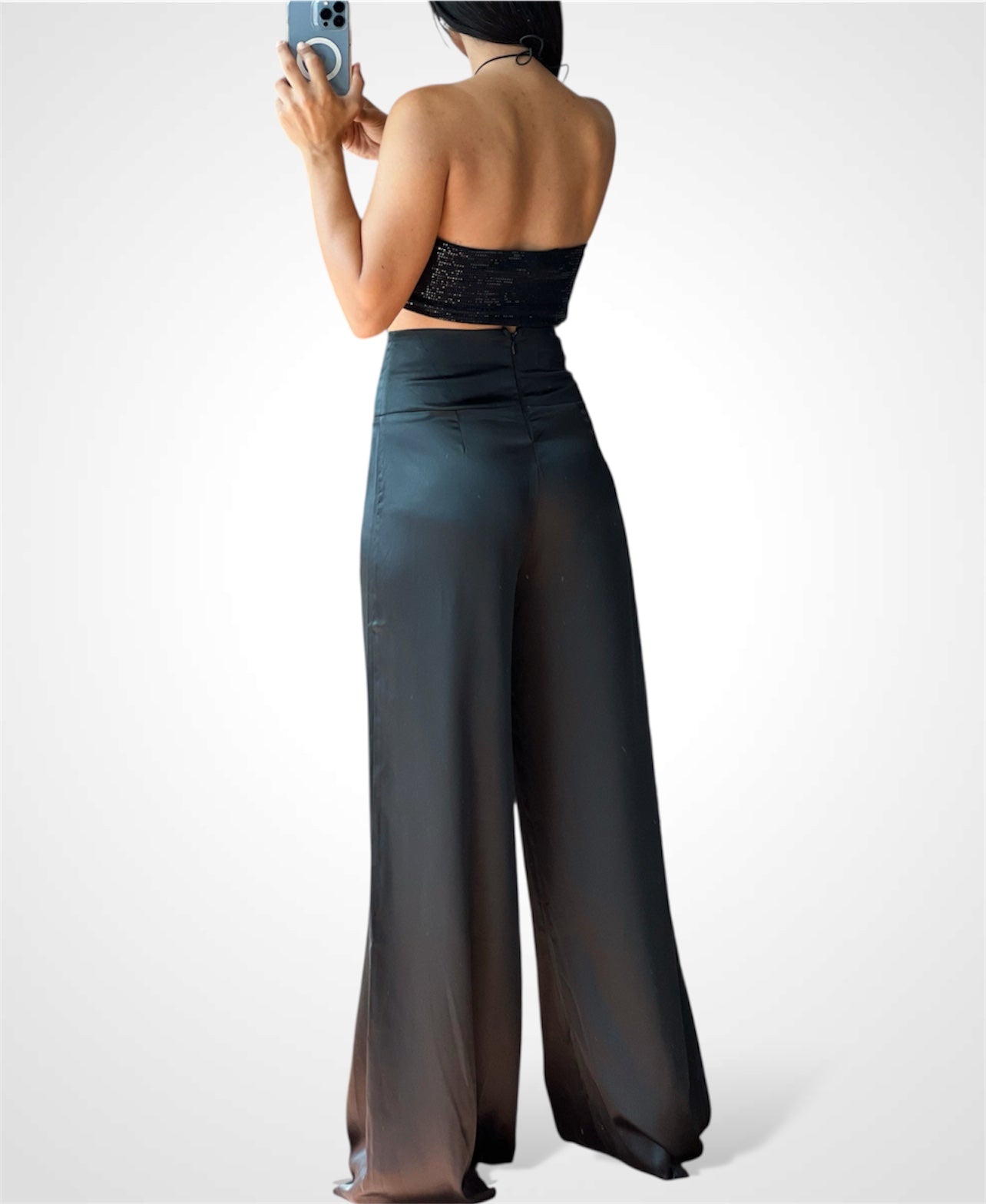 Sequin Mini Crop Top