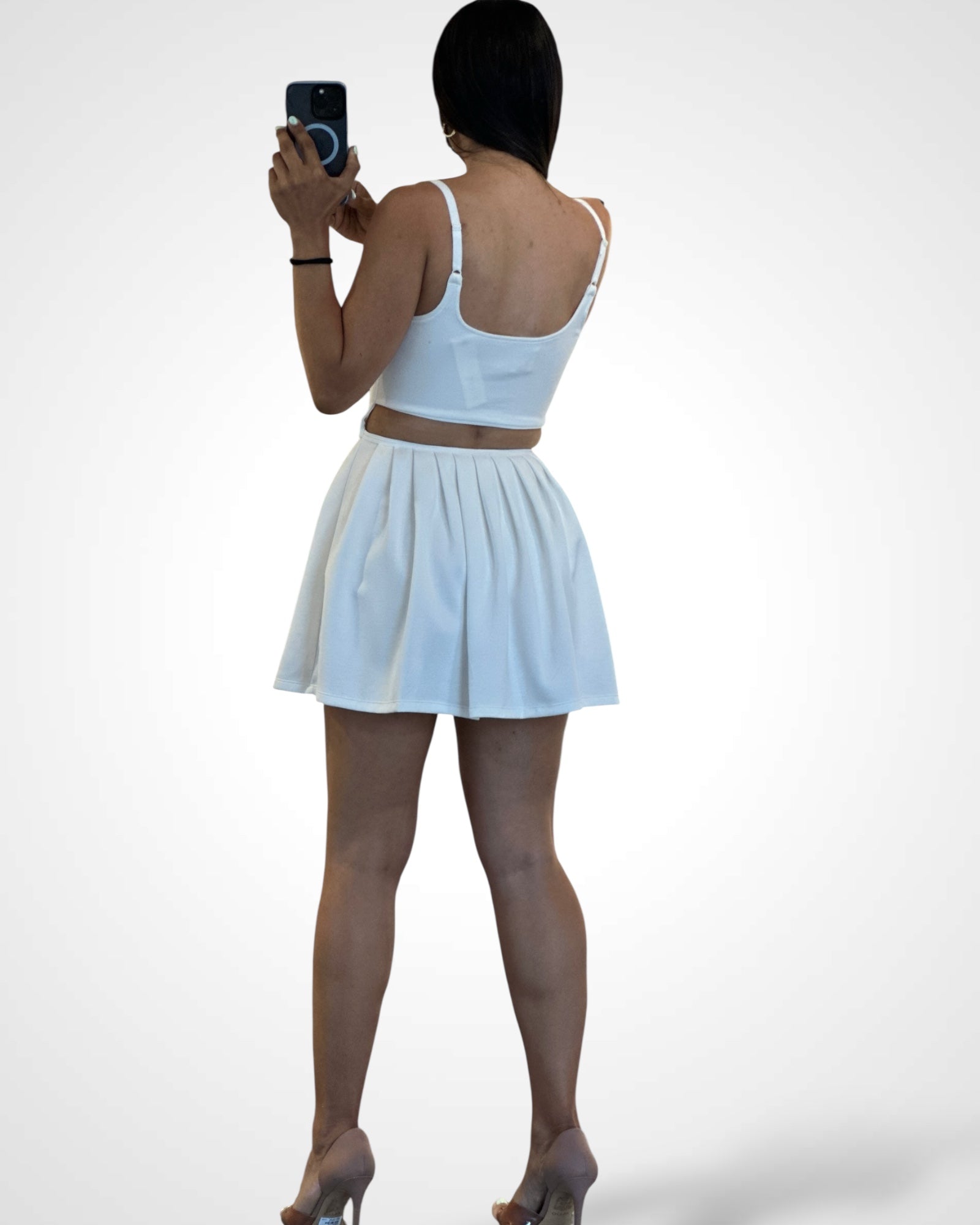 Soft Scuba Back Cut Out Romper