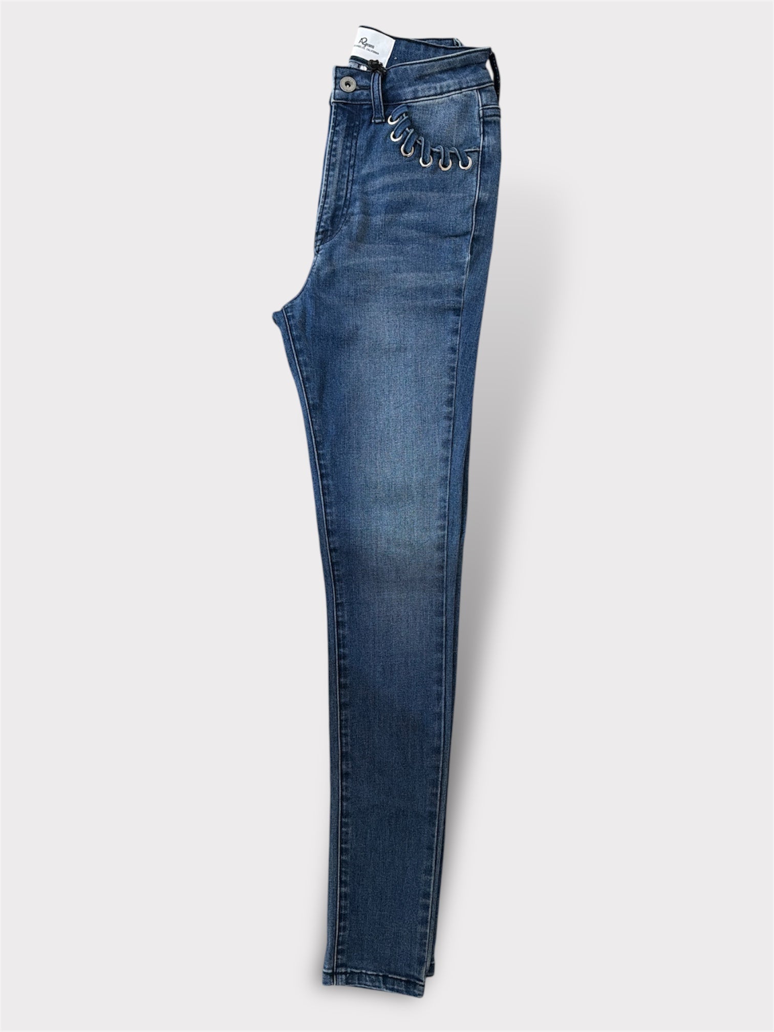 Denim Silver Detail Jeans•